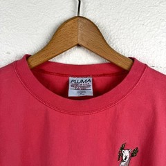 Vintage Pluma Shirt Size XL Pink Short Sleeve Koala Embroidered Animal Cute USA
