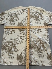 CSG. T Shirt Men’s Extra Large Beige Floral 100% Cotton Everyday Basic Tee