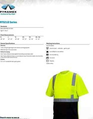 High Visibility ANSI Class 2 Hi Vis Reflective Tape Road Work Safety T Shirt