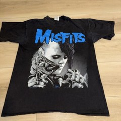 Vintage 1995 Misfits Shirt XL Jerry Only Face Print Dual Sided Wild Oats