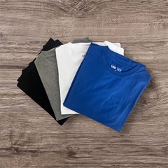UNI TEE Mens Short Sleeves 8OZ Heavy Weight 100% Cotton S-3XL CREW Neck T-Shirt