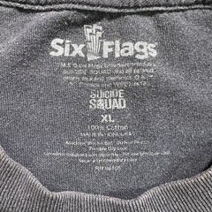 Suicide Squad Six Flags T Shirt Mens XL Black Harley Quinn Joker Scare Team 2016