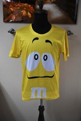 Adult Unisex M&M’s Chocolate Halloween Cosplay Costume 2 SIDE VIEW T-Shirt M