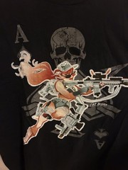 7.62 Design Military Graphic T Shirt Ace Of Spades Skull 2XL