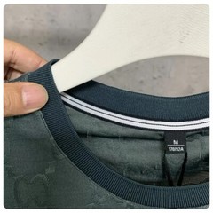 New Fashion Trend Ice Silk Breathable Summer Short Sleeve Luxury Men T-Shirt