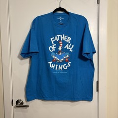 Universal Studios Cat in the Hat Dr. Seuss Graphic Tee Blue 2XL Father’s Day