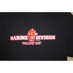 7.62 Design Men’s XL 2nd Marine Division Follow Me Graphic T-Shirt Black USMC