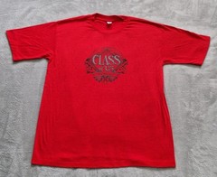 Elizabeth Forward High School T-Shirt Large Red Single Stitch School Reunion