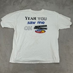 VTG 90s Pepsi High School Sports Focus Action Cable 6 Shirt Mens Large White