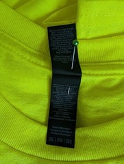Gildan NWOT Men’s Size 2XL Neon Yellow Work Shirt Corval Group