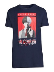 Men’s Tokyo Black Ghoul Anime T-Shirt Crew Neck Tag-Free Comfort S, 2XL, 3XL