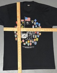 Vintage 90s Vietnam Veterans Memorial Pow Mia Black t Shirt Size Large