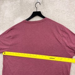 J.CREW T Shirt Mens Size XL Red Short Sleeve Washed Broken In