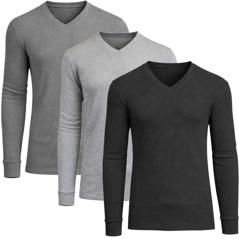 Men’s 3-Pack Long Sleeve Thermal Shirts (Sizes- S-2XL) Free Shipping
