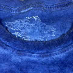 Harley-Davidson Shirt Mens Large Blue Mineral Wash Graphic Motorcycle Crewneck