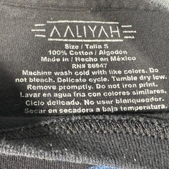 Aaliyah Shirt Adult Small Black Singer Actress Urban Pop Hip Hop Music Mens
