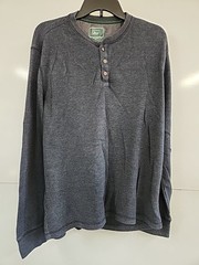 Men’s G.H. Bass & Co Long Sleeve Shirt Size Large Slate Dark Navy/Gray