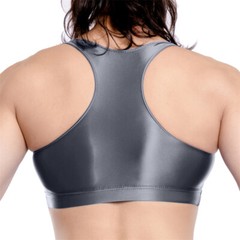 Men’s Crop Top Fitness Oil Shiny Transparent Sexy Sport Undershirts Smooth Vests