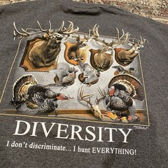 Buck Wear Shirt Mens Large Grey Hunting Diversity Cotton Casual Outdoors NWOT
