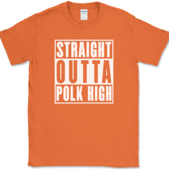 Straight Outta Polk High T-Shirt Funny Al Bundy Married With Children Tee