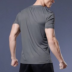 Men’s Compression Gym T Shirt Quick Dry Running Fitness Sports Top UK