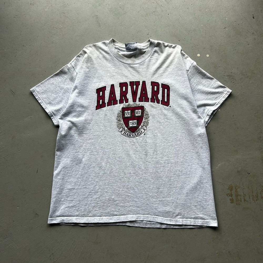 Vintage 90s Lee Sport Harvard University Graphic T-Shirt Made In USA