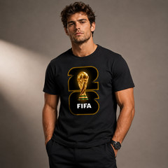 FIFA World Cup 2026 Unisex Cotton T-Shirt Soccer Fan Graphic Tee Casual Top