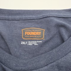 The Foundry Pocket T-Shirt Blue Cotton Poly Big And Tall Mens 2XLT NEW NWOT