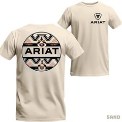 (Sand) Ariat T-Shirt – Southwestern Tribal Pattern, Ideal