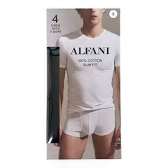 Alfani Mens 4 Pack Classic T Shirt Tagless Undershirts White or Black Ret $40