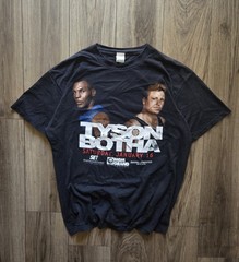 Vintage 1999 Mike Tyson vs Francois Botha MGM Grand Boxing T-Shirt Black XL