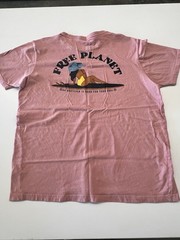 Free Planet Cotton Faded Rose Short Sleeve Crew Neck T-Shirt Men’s Flamingo L