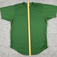 Reebok Mesh Baseball Jersey Shirt Mens Size XL Green Henley Athletic Practice