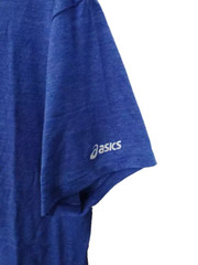 ASICS Men’s Short Sleeve Team Tech Tee Royal Heather MEDIUM