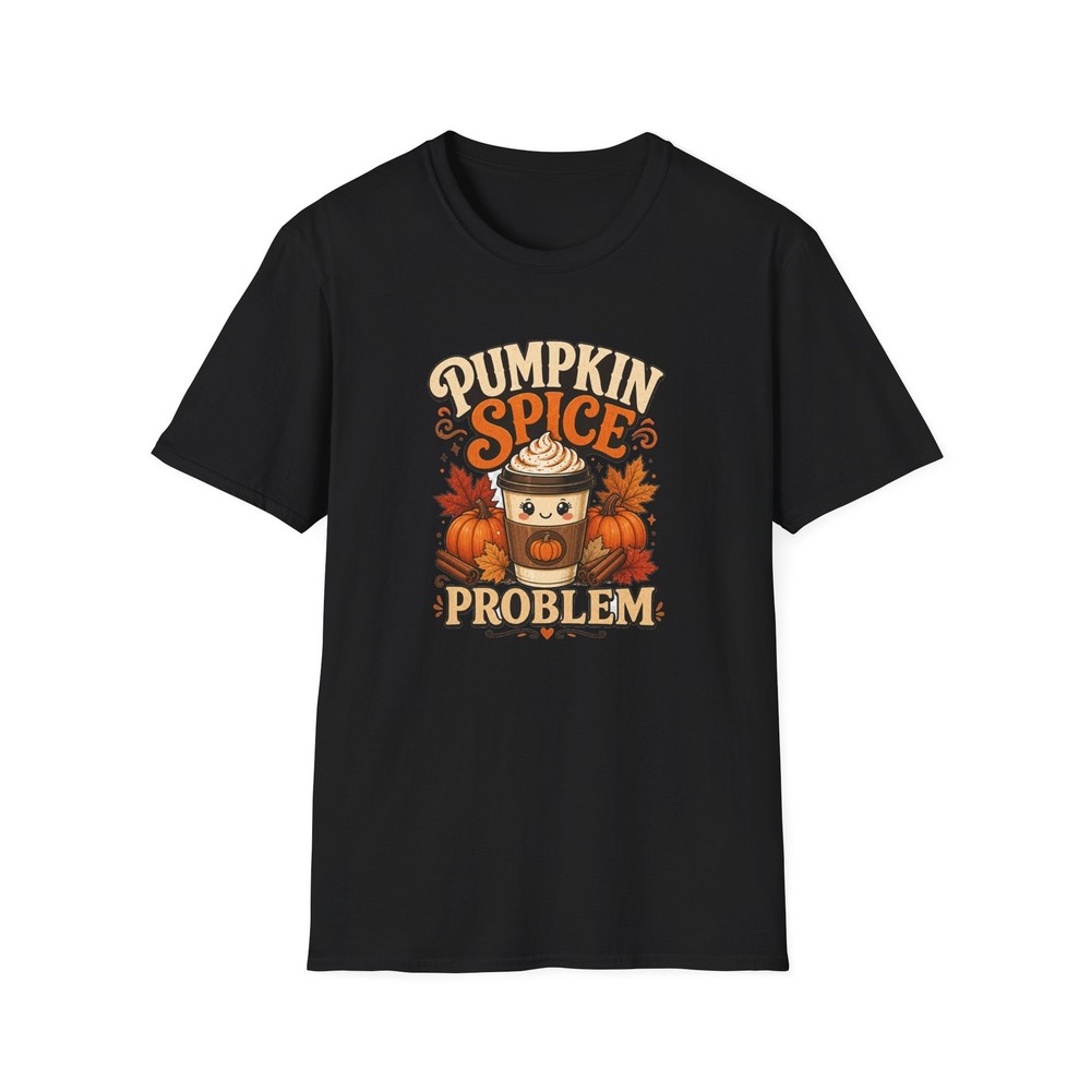 Pumpkin Spice Problem Shirt, Funny Fall Coffee Tee Gift for Her