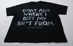 Pieces Of Knowledge Men’s Short Sleeve Don’t Ask Tee EJ3 Black Medium NWT