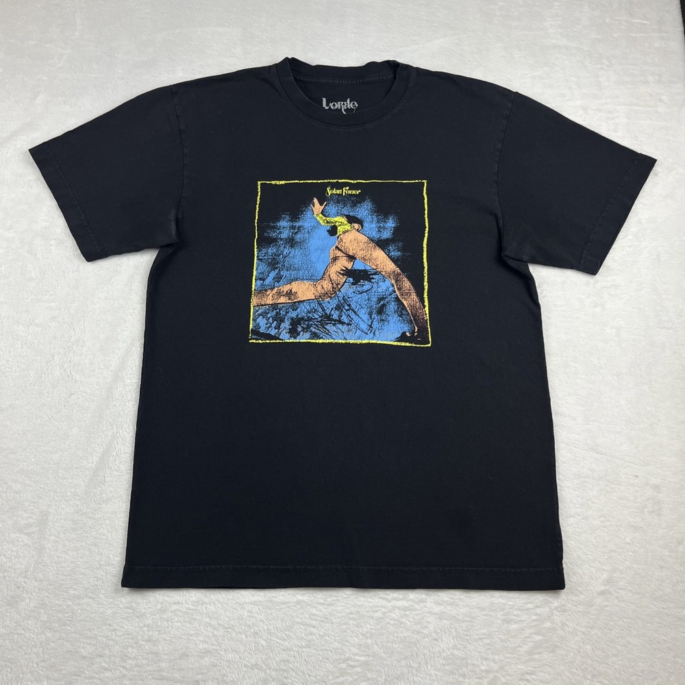 Lorde Solar Power Tour T-Shirt 2022 Concert Merch Black Adult Medium Stain*