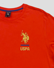 Men US Polo Assn Big Player USPA Logo Short Slv Crewneck Classic Tee T Shirt XXL
