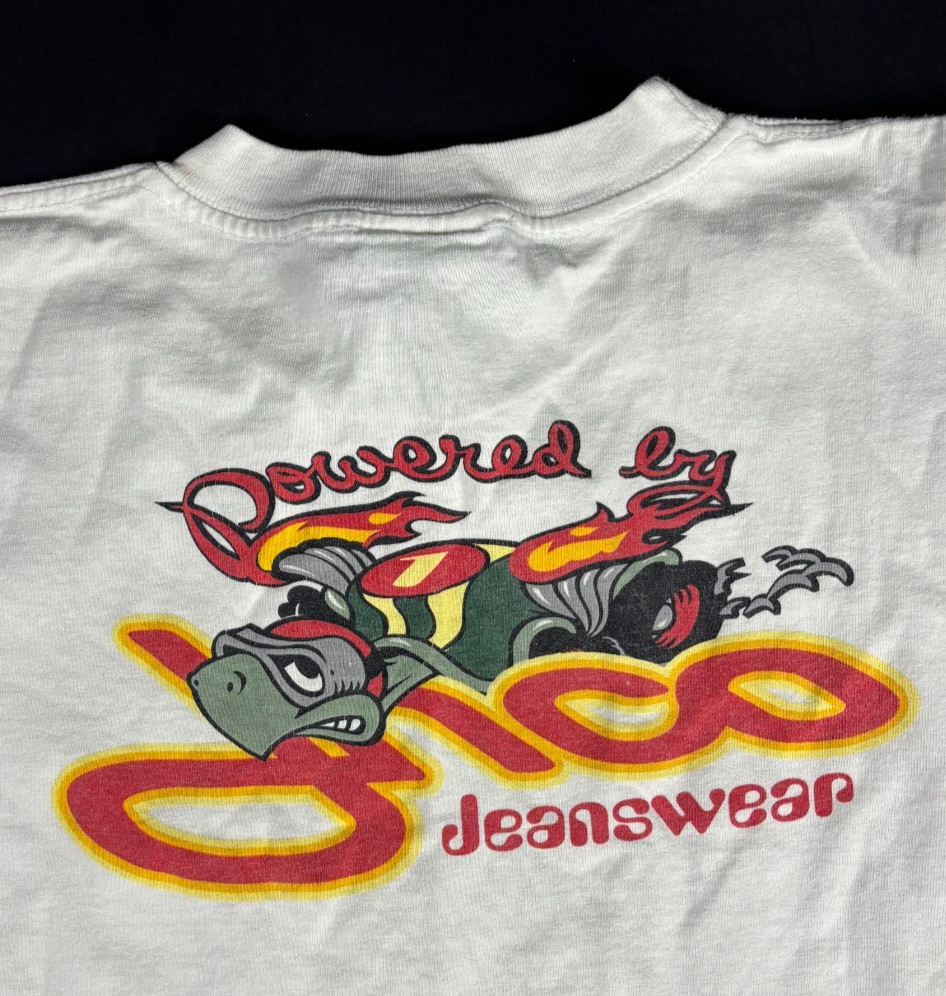 VTG Y2K Authentic JNCO Jeans Wear Shirt Single Stitch Graphic Front Back LG
