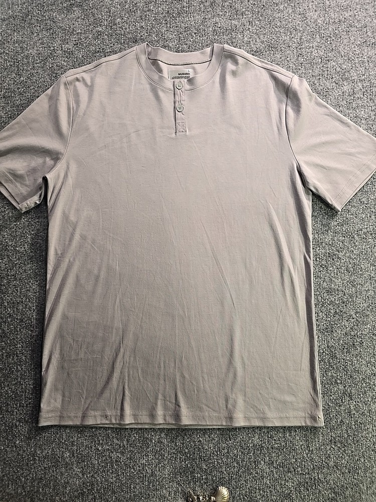 Murano Luxury T-shirt 100% Cotton Soft Brown Short Sleeve Men’s Sz L Elavated