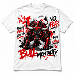 Bull Mentality Graphic Tee Shirt To Match Jordan 4 Toro Bravo Big & Tall Street