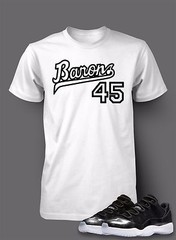 Graphic Sneaker Sport HIp Tee Shirt to Match J11 Barons 45 Big Tall Small T