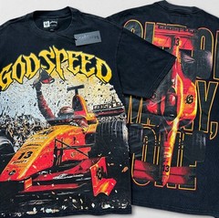 NEW Godspeed “F1” Men’s Graphic Black T-Shirt High-Quality Heavyweight Small-XL