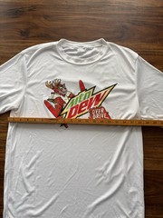 Mountain Dew Over Drive T Shirt Size Small Casey’s Exclusive White