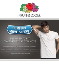 Fruit Of The Loom Men’s 6pk Pocket Tees Size L New Moisture Wicking Eversoft