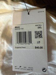 Nike Kobe Dri-FIT The Nike Tee Men’s 3XL White Crew Neck T-Shirt HV5150-100