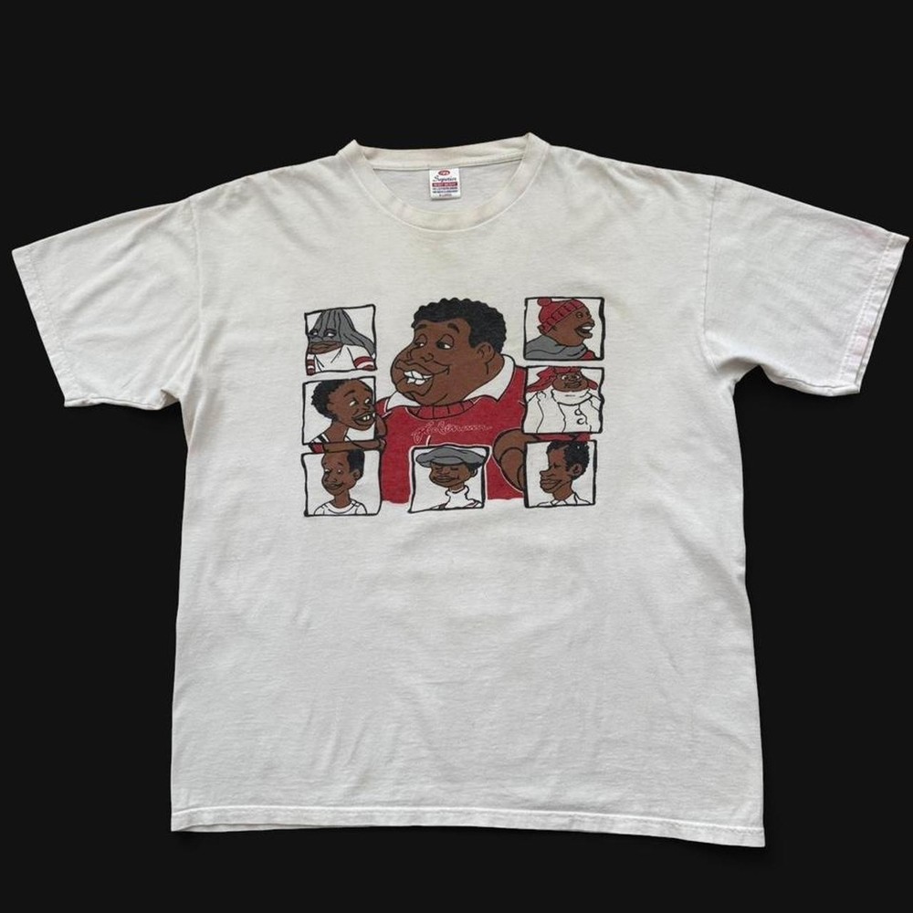 VTG Fat Albert & The Junkyard Gang Platinum FUBU T-Shirt XL White Made in USA 90