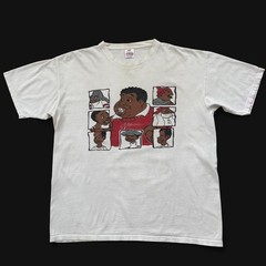 VTG Fat Albert & The Junkyard Gang Platinum FUBU T-Shirt XL White Made in USA 90