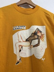 Vintage 1979 The Cars Candy-O Band Shirt Yellow Medium Ched