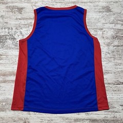 Chubbies Jersey Mens Large Red Blue Sleeveless Tank Top Casual Outdoors